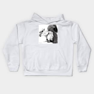 Grey Squirrel Kids Hoodie